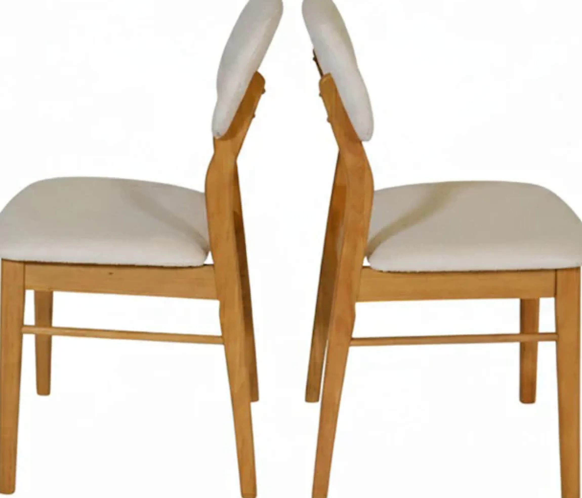 Jahnke Esszimmerstuhl »JOY SIT DUO« (Set) Esszimmerstuhl (2er Set), Massivholz, Boucle-Stoff,bis 110kg belastbar