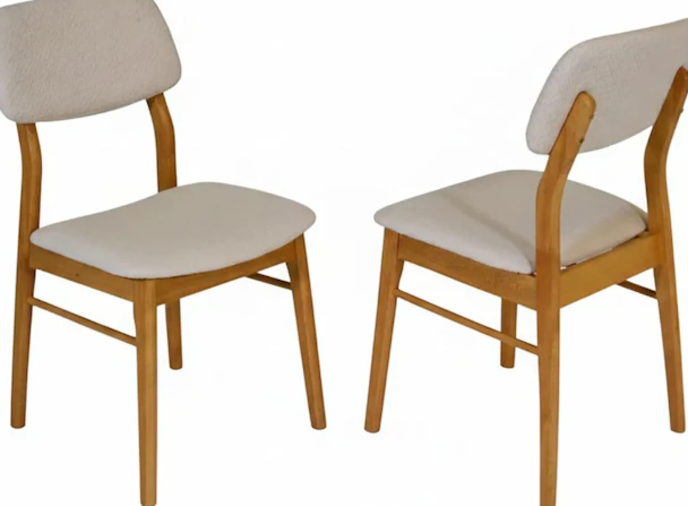 Jahnke Esszimmerstuhl »JOY SIT DUO« (Set) Esszimmerstuhl (2er Set), Massivholz, Boucle-Stoff,bis 110kg belastbar