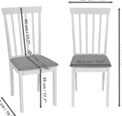 Jahnke Esszimmerstuhl »LITE SIT DUO« (Set) Esszimmerstuhl (2er Set), Massivholz, Samt-Stoff, bis 110 kg belastbar