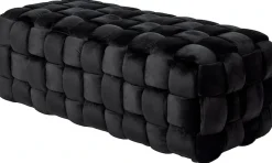Jahnke Hockerbank »WEB ART L« 1 Stk. tlg. Hocker, Couchtisch, Beistelltisch gepolstert in edler Flechtoptik