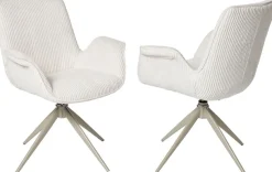 Jahnke Schalenstuhl »BAT TWIST DUO« () 2er Set, drehbar, gepolstert, mit Armlehnen, B:66xT:60,5xH:85 cm