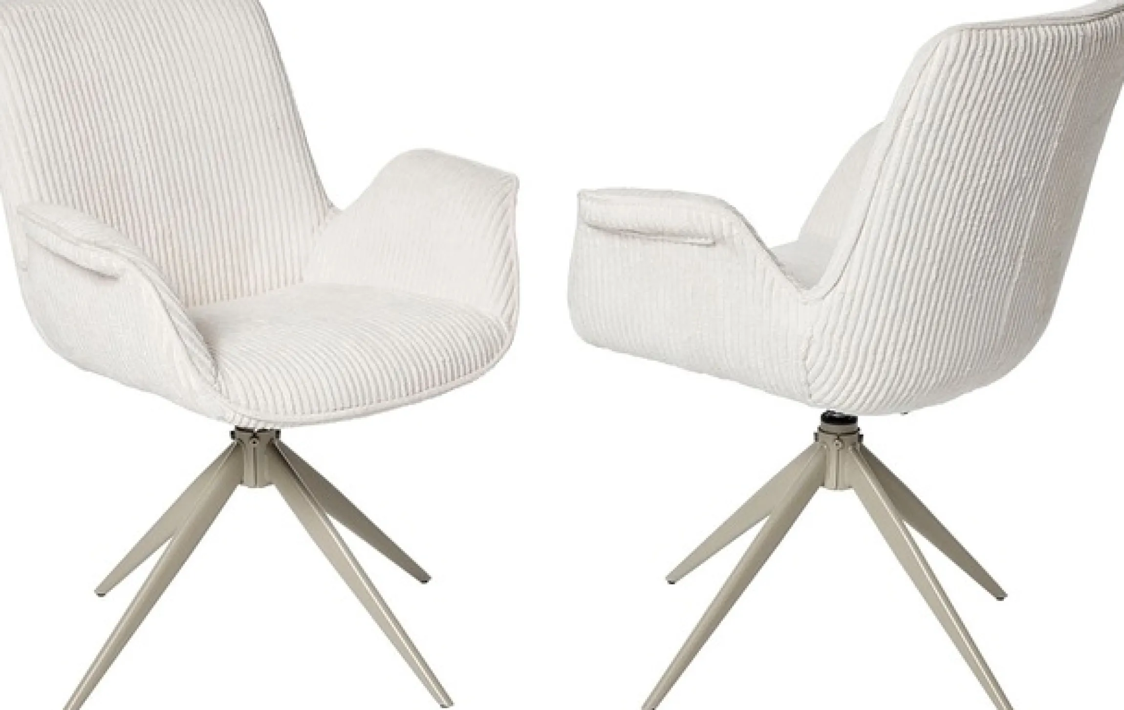 Jahnke Schalenstuhl »BAT TWIST DUO« () 2er Set, drehbar, gepolstert, mit Armlehnen, B:66xT:60,5xH:85 cm