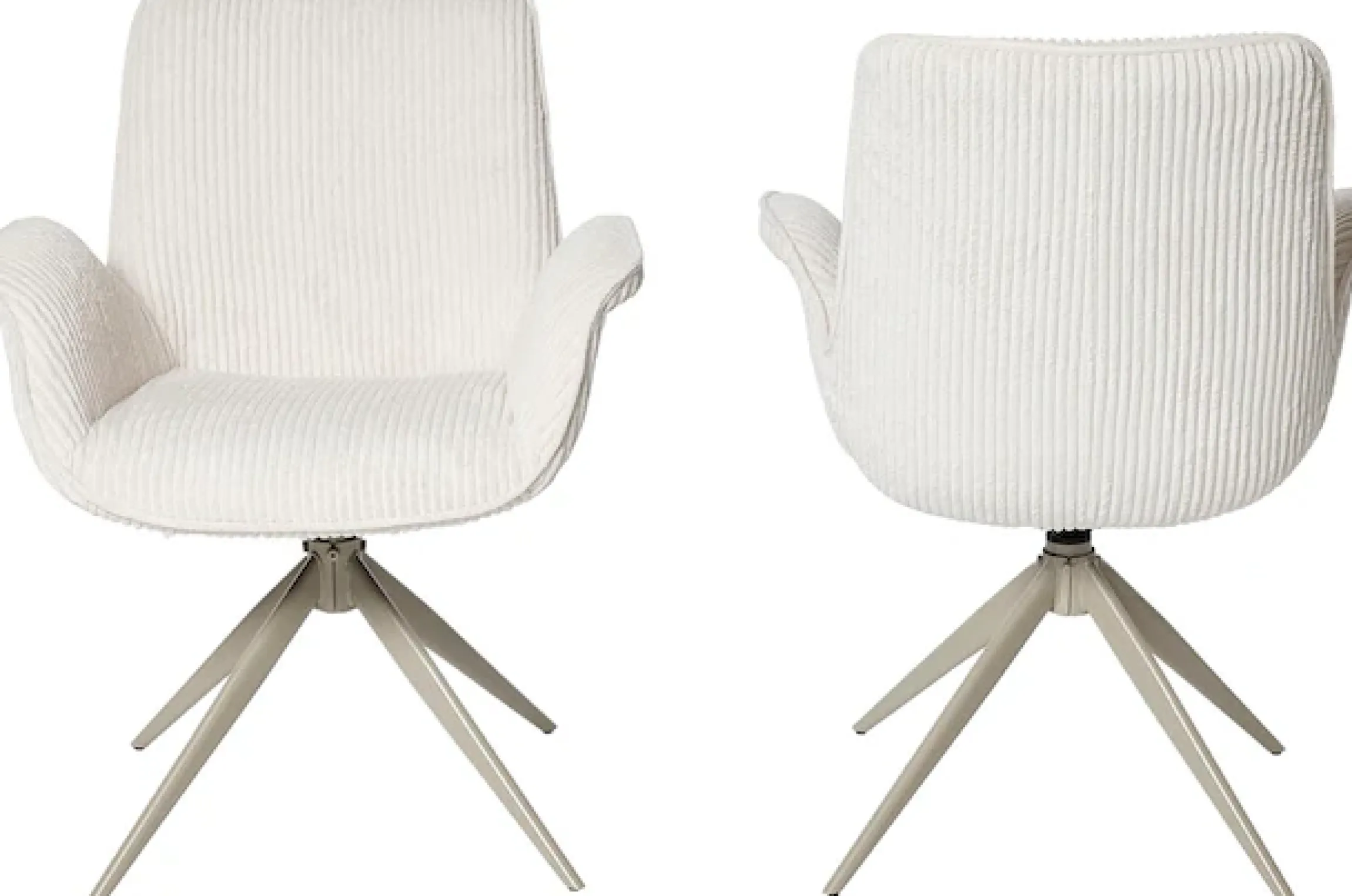 Jahnke Schalenstuhl »BAT TWIST DUO« () 2er Set, drehbar, gepolstert, mit Armlehnen, B:66xT:60,5xH:85 cm