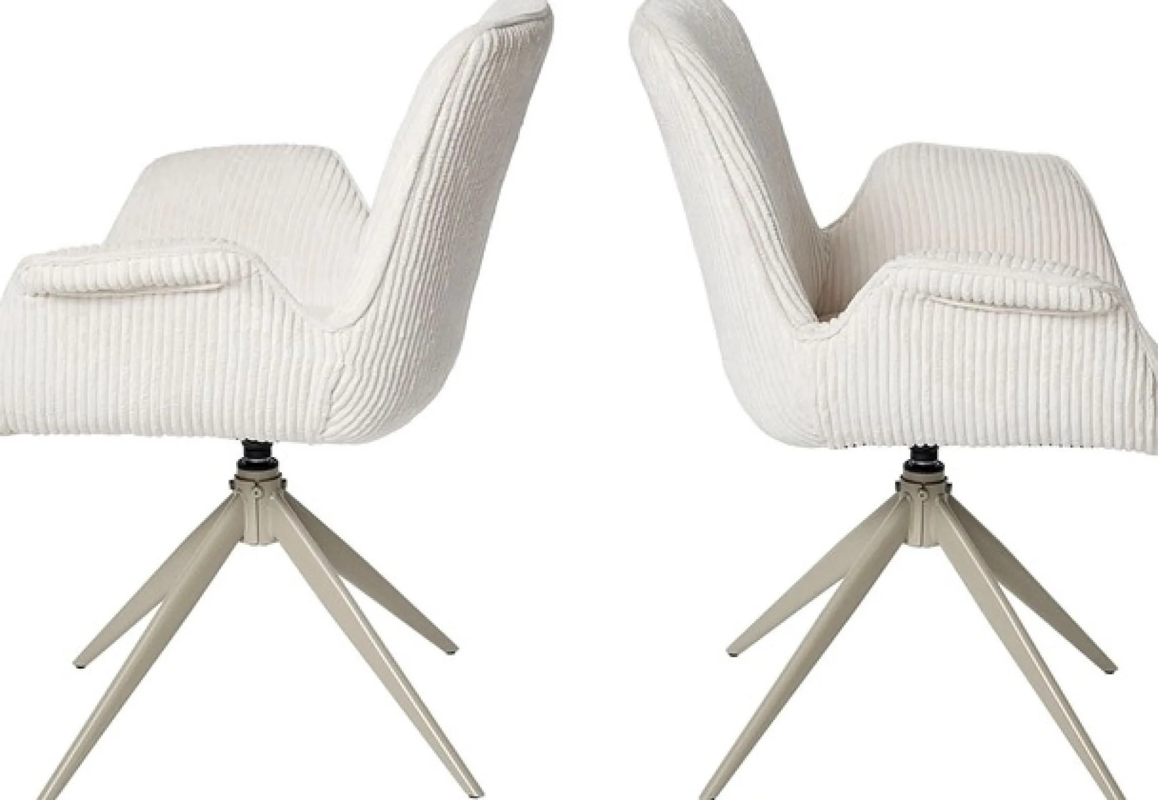 Jahnke Schalenstuhl »BAT TWIST DUO« () 2er Set, drehbar, gepolstert, mit Armlehnen, B:66xT:60,5xH:85 cm