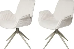 Jahnke Schalenstuhl »BAT TWIST DUO« () 2er Set, drehbar, gepolstert, mit Armlehnen, B:66xT:60,5xH:85 cm