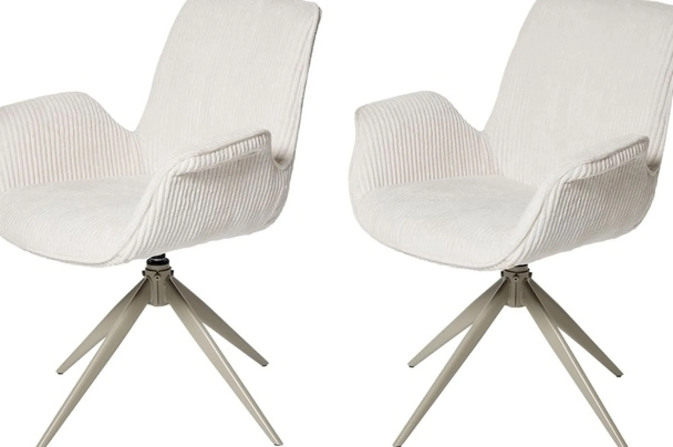 Jahnke Schalenstuhl »BAT TWIST DUO« () 2er Set, drehbar, gepolstert, mit Armlehnen, B:66xT:60,5xH:85 cm