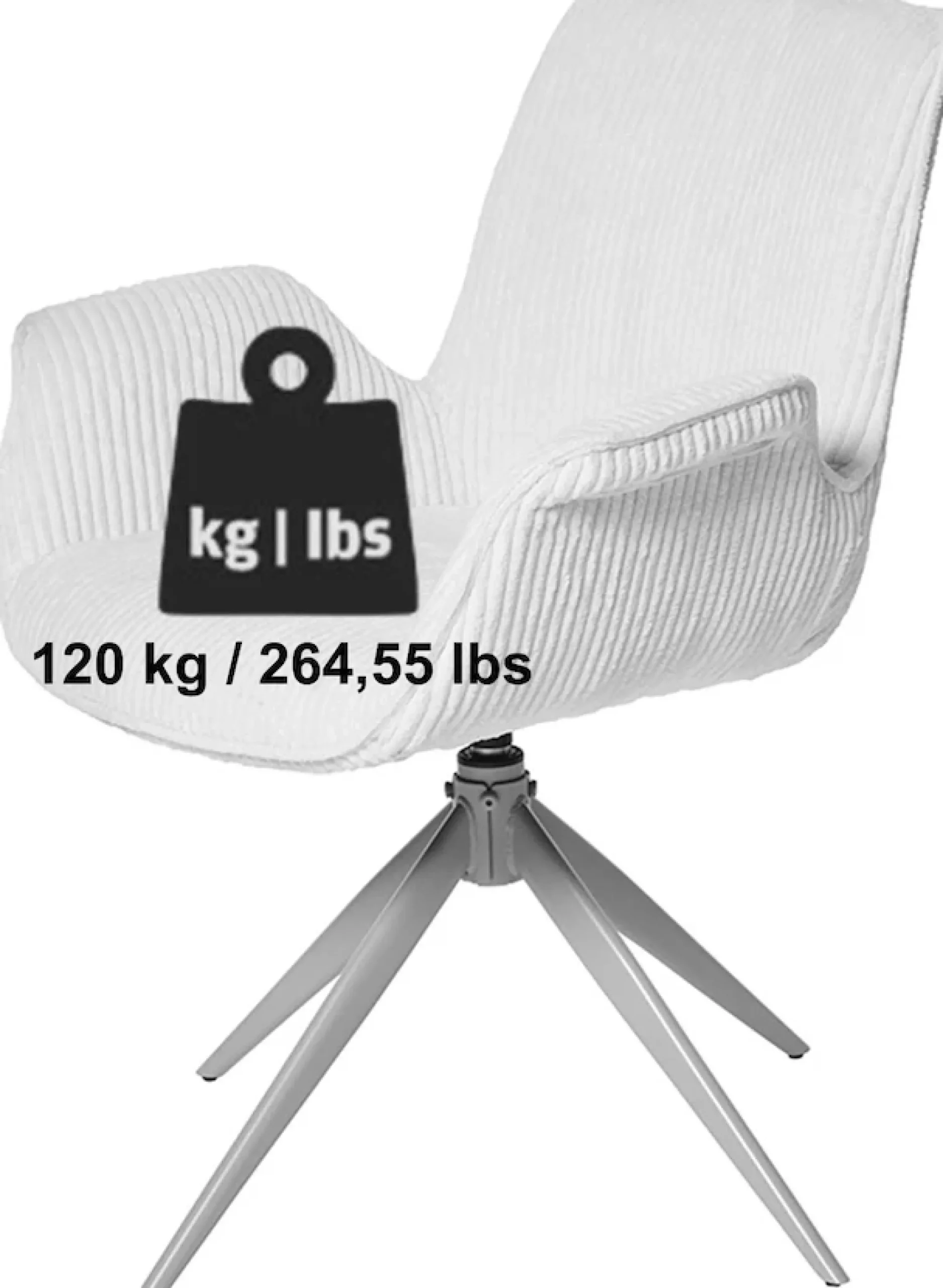 Jahnke Schalenstuhl »BAT TWIST DUO« () 2er Set, drehbar, gepolstert, mit Armlehnen, B:66xT:60,5xH:85 cm