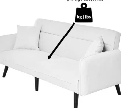 Jahnke Schlafsofa »CHILLAX LINE« mit Relax-und Schlaffunktion, inkl. Kissen, Breite 191 cm