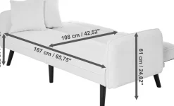 Jahnke Schlafsofa »CHILLAX LINE« mit Relax-und Schlaffunktion, inkl. Kissen, Breite 191 cm