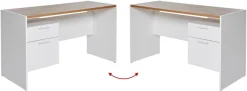 Jahnke Schreibtisch »ML C 130« Breite 123,5 cm, wechselseitig montierbar