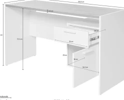 Jahnke Schreibtisch »ML C 130« Breite 123,5 cm, wechselseitig montierbar