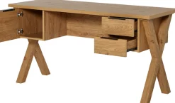Jahnke Schreibtisch »X-CLUB D 15« 1 Stk. tlg. große Arbeitsfläche, stabiles X-Gestell, Stauraum, Breite ca. 146 cm