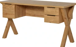 Jahnke Schreibtisch »X-CLUB D 15« 1 Stk. tlg. große Arbeitsfläche, stabiles X-Gestell, Stauraum, Breite ca. 146 cm