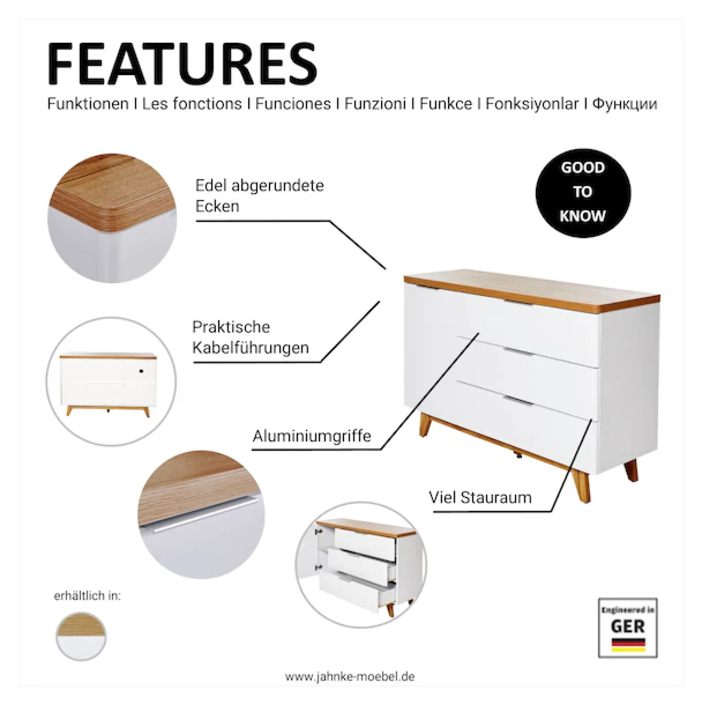 Jahnke Sideboard »LIBRE« Breite ca. 120 cm