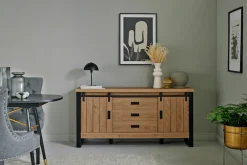 Jahnke Sideboard »SLIDE SBS 150« 1 Stk. tlg. Sideboard mit 2 Schiebetüren, Metallgestell, Breite ca. 150cm