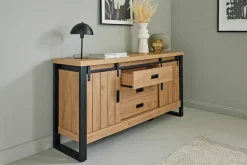 Jahnke Sideboard »SLIDE SBS 150« 1 Stk. tlg. Sideboard mit 2 Schiebetüren, Metallgestell, Breite ca. 150cm
