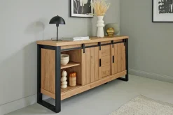 Jahnke Sideboard »SLIDE SBS 150« 1 Stk. tlg. Sideboard mit 2 Schiebetüren, Metallgestell, Breite ca. 150cm