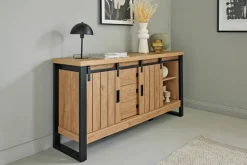 Jahnke Sideboard »SLIDE SBS 150« 1 Stk. tlg. Sideboard mit 2 Schiebetüren, Metallgestell, Breite ca. 150cm