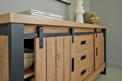 Jahnke Sideboard »SLIDE SBS 150« 1 Stk. tlg. Sideboard mit 2 Schiebetüren, Metallgestell, Breite ca. 150cm