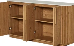 Jahnke Sideboard »STRING SB 160« 1 Stk. tlg. Sideboard, 4-türig, Marmor-Look, Breite 159,5 cm