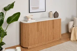 Jahnke Sideboard »STRING SB 160« 1 Stk. tlg. Sideboard, 4-türig, Marmor-Look, Breite 159,5 cm
