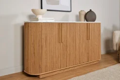Jahnke Sideboard »STRING SB 160« 1 Stk. tlg. Sideboard, 4-türig, Marmor-Look, Breite 159,5 cm