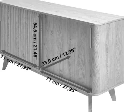 Jahnke Sideboard »WAVE SBS 145« 1 Stk. tlg. Retro-Stil, mit 2 Schiebetüren, ca. 148 cm