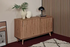 Jahnke Sideboard »WAVE SBS 145« 1 Stk. tlg. Retro-Stil, mit 2 Schiebetüren, ca. 148 cm