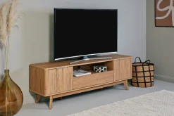 Jahnke TV-Board »WAVE TV 170« 1 Stk. tlg. TV-Board, Retro-Stil, Front in Wellendesign, Breite ca. 170 cm
