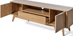 Jahnke TV-Board »WAVE TV 170« 1 Stk. tlg. TV-Board, Retro-Stil, Front in Wellendesign, Breite ca. 170 cm