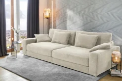 Jockenhöfer Gruppe Big-Sofa »Milano XXL, B: 290 cm« mit Zierkissen, Relaxfläche 120x240 cm, Federkern