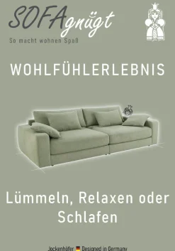 Jockenhöfer Gruppe Big-Sofa »Milano XXL, B: 290 cm« mit Zierkissen, Relaxfläche 120x240 cm, Federkern