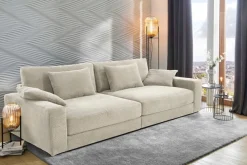 Jockenhöfer Gruppe Big-Sofa »Milano XXL, B: 290 cm« mit Zierkissen, Relaxfläche 120x240 cm, Federkern