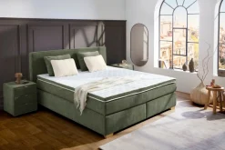 Jockenhöfer Gruppe Boxspringbett »Ronja, inkl. 7-Zonen-TTFK-Matratzen, Kaltschaum-Topper« inkl. 4 Kissen, 180x200 cm, verschiedene Härtegrade wählbar