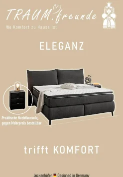 Jockenhöfer Gruppe Boxspringbett »Hacienda, Breite 180cm ,erhältlich in verschiedenen Farben« 7-Zonen-TTFK-Matratze, KS-Topper, verschiedene Härtegrade wählbar
