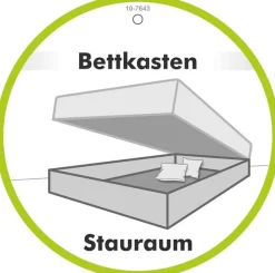 Jockenhöfer Gruppe Boxspringbett »AMY mit Bettkasten, inkl. Taschenfederkernmatratze Härtegrad H3-H4« mit 6 cm Kaltschaum-Topper, Samt-Bezug, 180x200 und 200x200 cm