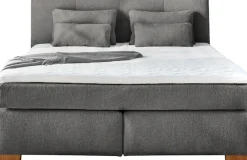 Jockenhöfer Gruppe Boxspringbett »Ulla, Wende-Bonell-Federkernmatratze (H2/H3)« inklusive Topper und 4 Kissen, Bettbreite 160 cm oder 180 cm wählbar