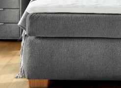 Jockenhöfer Gruppe Boxspringbett »Ulla, Wende-Bonell-Federkernmatratze (H2/H3)« inklusive Topper und 4 Kissen, Bettbreite 160 cm oder 180 cm wählbar