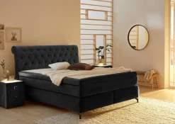 Jockenhöfer Gruppe Boxspringbett »Scarlett mit einer hochwertigen 7-Zonen-Tonnentaschenfederkernmatratze« H3, H3/H4 oder H4,und einem 9cm Kaltschaum-Topper