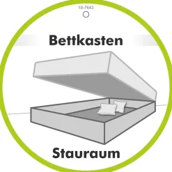 Jockenhöfer Gruppe Boxspringbett »AMY mit Bettkasten, inkl. Bonnell- oder Taschenfederkernmatratze H2-H4« mit 6 cm Kaltschaum-Topper, Chenille-Bezug, 120x200 und 140x200 cm
