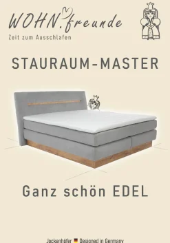 Jockenhöfer Gruppe Boxspringbett »Nika erhältlich in der Größe 180x200cm« mit Bettkasten, 7-Zonen-Matratze, Topper, mehrere Härtegrade wählbar