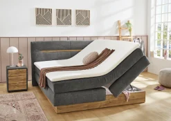 Jockenhöfer Gruppe Boxspringbett »Nika erhältlich in der Größe 180x200cm« mit Bettkasten, 7-Zonen-Matratze, Topper, mehrere Härtegrade wählbar