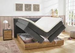 Jockenhöfer Gruppe Boxspringbett »Nika erhältlich in der Größe 180x200cm« mit Bettkasten, 7-Zonen-Matratze, Topper, mehrere Härtegrade wählbar