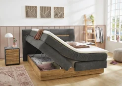 Jockenhöfer Gruppe Boxspringbett »Nika erhältlich in der Größe 180x200cm« mit Bettkasten, 7-Zonen-Matratze, Topper, mehrere Härtegrade wählbar
