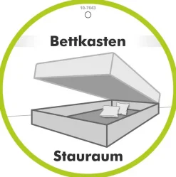 Jockenhöfer Gruppe Boxspringbett »Caren, Breite 180cm, mit großem Bettkasten/Stauraum« 7-Zonen-TTFK-Matratze, KS-Topper, verschiedene Härtegrade wählbar