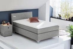 Jockenhöfer Gruppe Boxspringbett »Nora erhältlich in den Größen 100,120 & 140cm« mit Topper und höhenvariablem Kopfteil