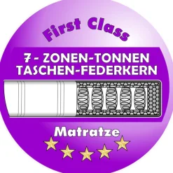Jockenhöfer Gruppe Boxspringbett »AMY mit Bettkasten, inkl. Bonnell- oder Taschenfederkernmatratze H2-H4« mit Bettkasten und Topper