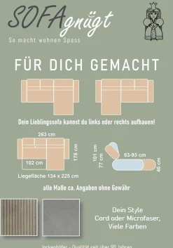 Jockenhöfer Gruppe Ecksofa »Cremona L-Form, B: 263 cm, mit 30 cm elektr. Sitztiefenverstellung« 140kg Belastbarkeit je Sitz, Kopfteilverstellung & USB-Anschluss