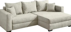 Jockenhöfer Gruppe Ecksofa »Elmau, Größe Ottomane: XL,B:261cm« mit Schlaffunktion, Bettkasten & 2 Zierkissen