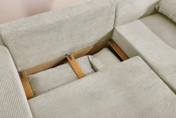 Jockenhöfer Gruppe Ecksofa »Elmau, Größe Ottomane: XL,B:261cm« mit Schlaffunktion, Bettkasten & 2 Zierkissen